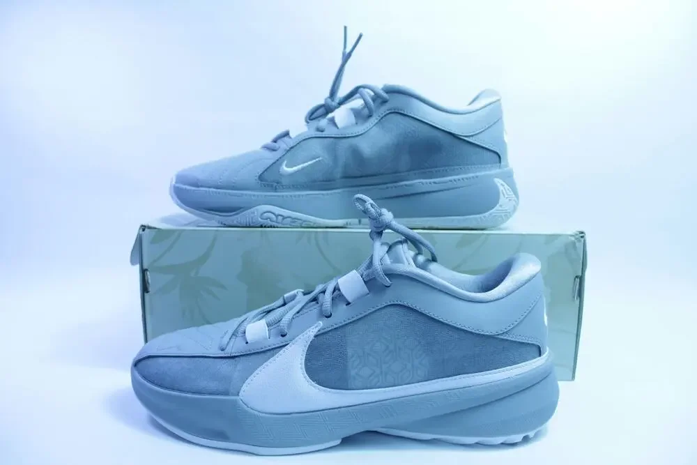NEW Nike Zoom Freak 5 TB 'Wolf Grey' Sz M 9 DZ2946 002